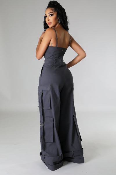 Jumpsuit de Trabajo para Mujer con Bolsillos Múltiples y Pierna Ancha - Image 37
