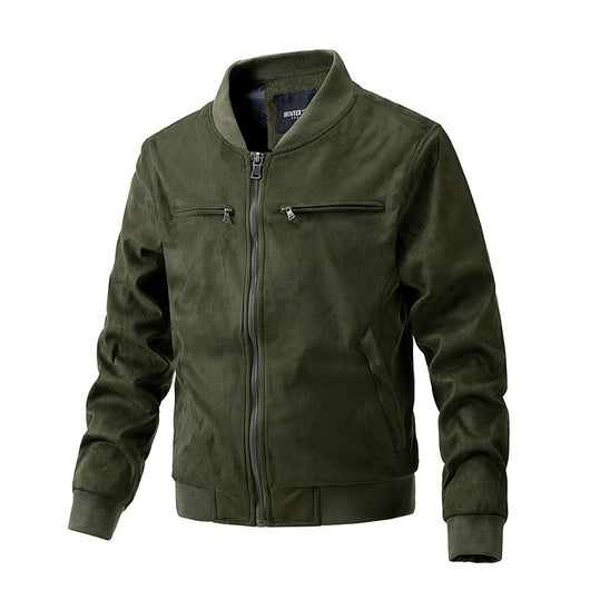 men's jacket, jacket, olive green, dark green, bomber jacket, casual - Image 19