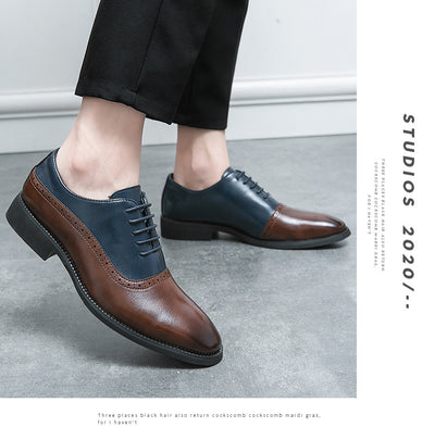Zapatos de Cuero Ejecutivos Bicolor para Hombre - Image 27