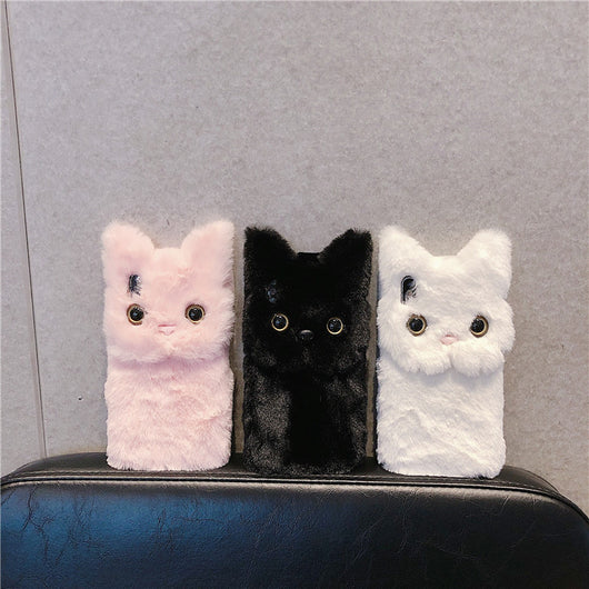 Funda para teléfono gato de peluche - Image 8