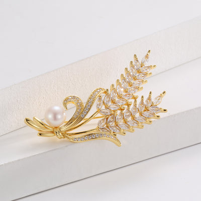 Broche Decorativo Estilo Trigo - Accesorio de Moda Nicho - Image 11