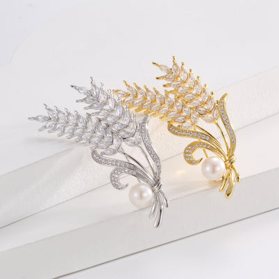 Broche Decorativo Estilo Trigo - Accesorio de Moda Nicho - Image 12