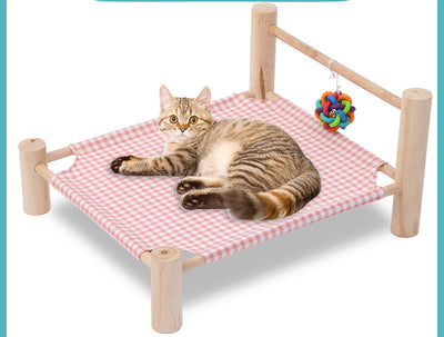 Cama de Madera Maciza para Perros Extraíble y Lavable - Image 26