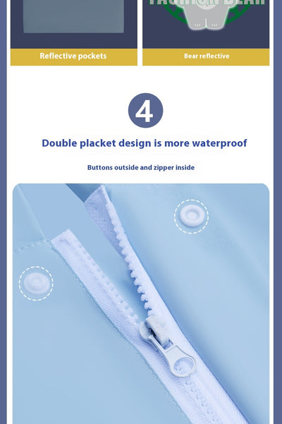 Poncho Impermeable Escolar para Niños y Niñas - Protección Total con Mochila Integrada - Image 25