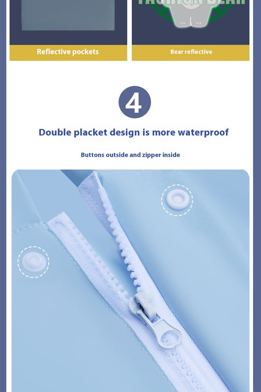 Poncho Impermeable Escolar para Niños y Niñas - Protección Total con Mochila Integrada - Image 25