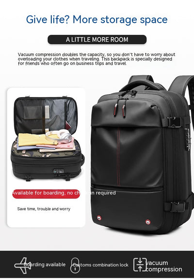 Mochila Ejecutiva Multifunción con Compartimento para Laptop y Compresión de Vacío - Image 21