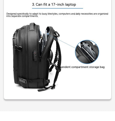 Mochila Ejecutiva Multifunción con Compartimento para Laptop y Compresión de Vacío - Image 26