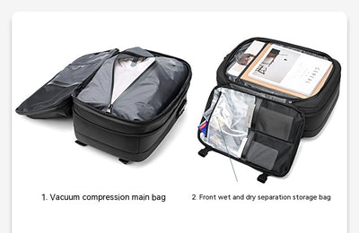 Mochila Ejecutiva Multifunción con Compartimento para Laptop y Compresión de Vacío - Image 33