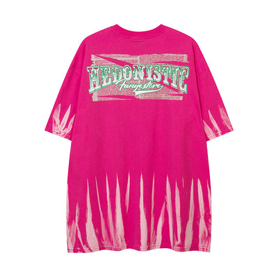 Camiseta Hip Hop Urbana con Estampado Cartoon Desgastado para Hombre - Image 30