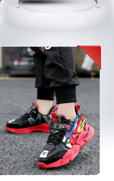 Zapatillas Deportivas Infantiles de Cuero con Velcro - Comodidad y Estilo para Niños - Image 10