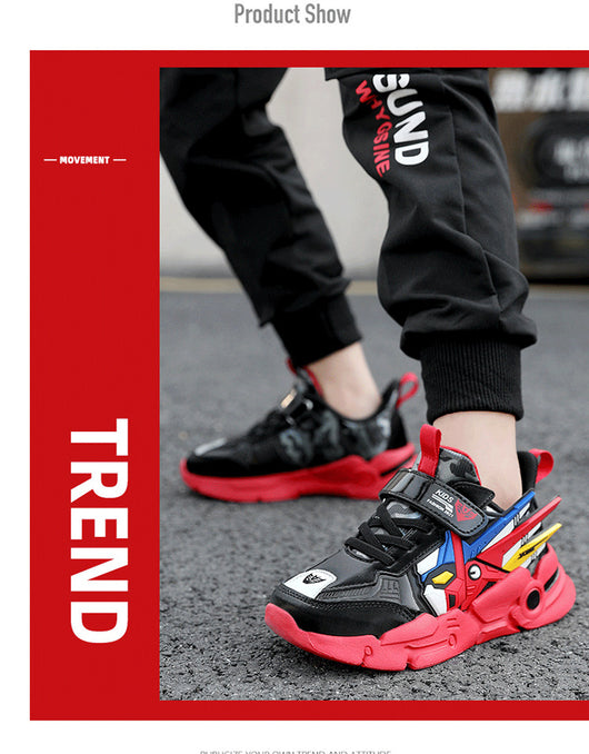 Zapatillas Deportivas Infantiles de Cuero con Velcro - Comodidad y Estilo para Niños - Image 14