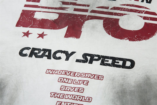 Camiseta Punk con Estampado de Letras para Hombre - Image 20