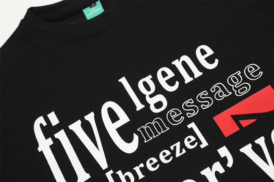 Camiseta Manga Corta Estilo Urbano con Letras en Inglés para Hombre - Image 21