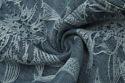 Pantalón Denim con Tirantes y Estampado Floral para Hombre - Image 34