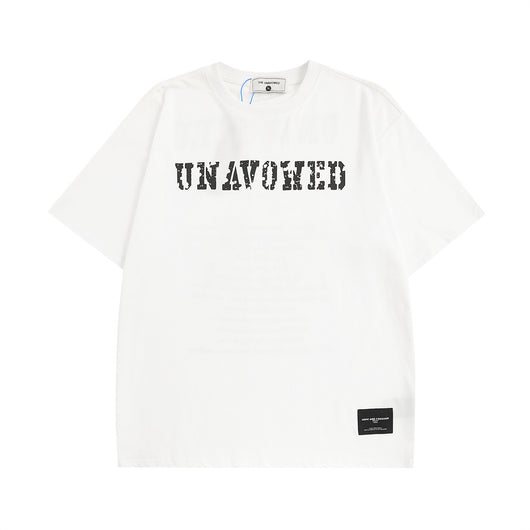 Camiseta Manga Corta con Letras Inglesas para Hombre - Image 25