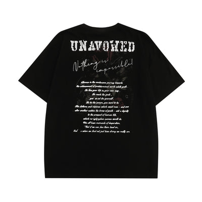 Camiseta Manga Corta con Letras Inglesas para Hombre - Image 28