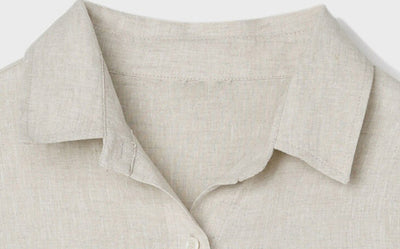 Conjunto de Lino para Mujer: Camisa y Shorts Sueltos - Image 8