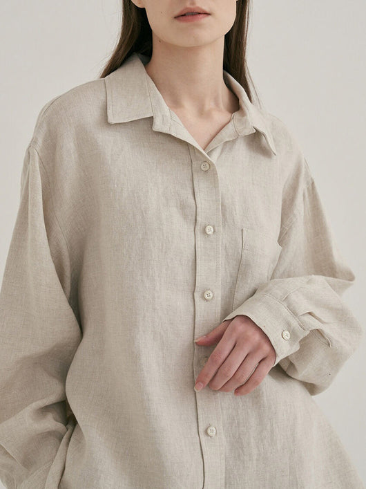 Conjunto de Lino para Mujer: Camisa y Shorts Sueltos - Image 13