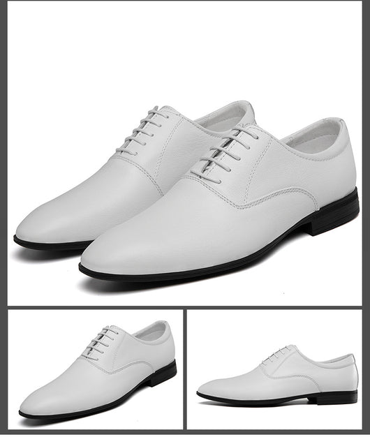 Zapatos de Cuero Business Casual con Punta Afilada para Hombre - Image 10