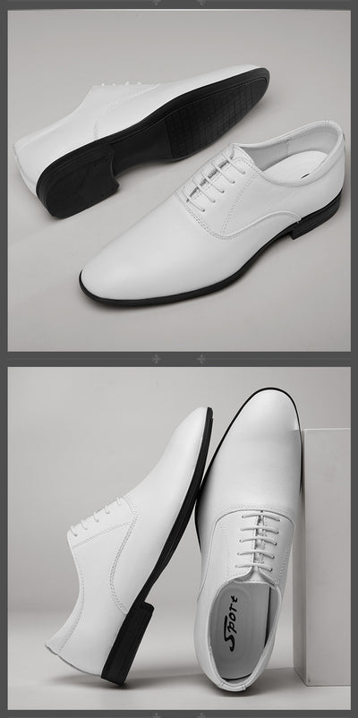 Zapatos de Cuero Business Casual con Punta Afilada para Hombre - Image 13