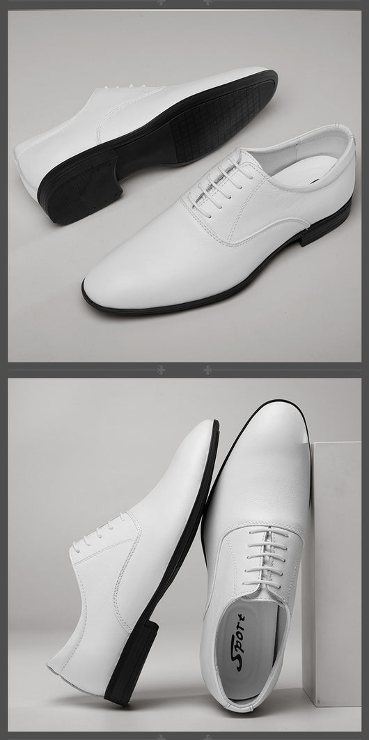 Zapatos de Cuero Business Casual con Punta Afilada para Hombre - Image 13