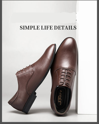 Zapatos de Cuero Business Casual con Punta Afilada para Hombre - Image 15