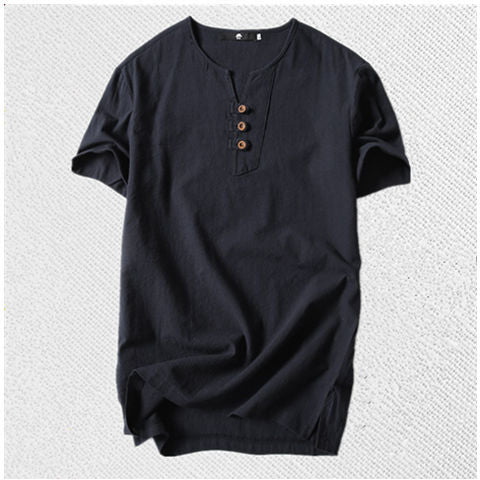 Camiseta Hombre Estilo Asiático Talla Grande Manga Corta - Image 11