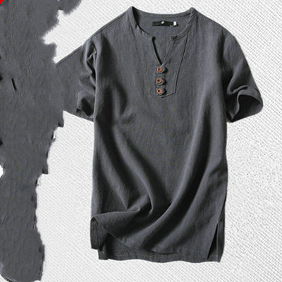 Camiseta Hombre Estilo Asiático Talla Grande Manga Corta - Image 12