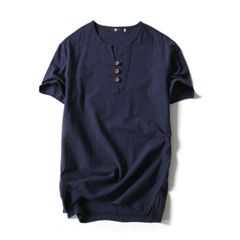 Camiseta Hombre Estilo Asiático Talla Grande Manga Corta - Image 13