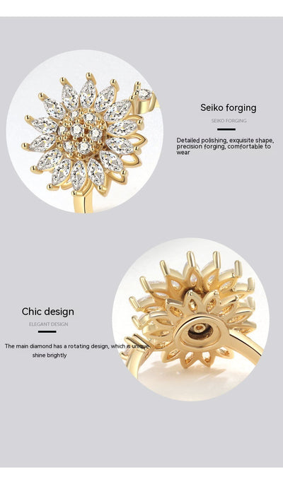 Anillo Giratorio de Plata de Ley S925 para Mujer - Image 10