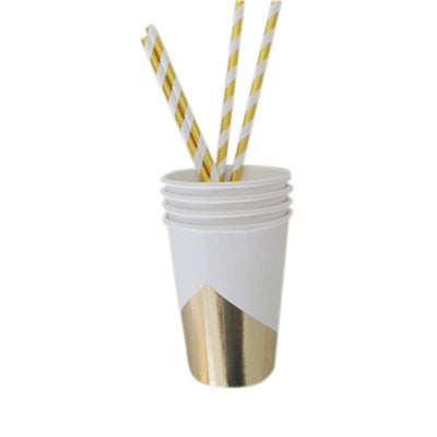 Kit Completo de Decoración Dorado para Fiestas - Platos, Vasos, Servilletas y Popotes Desechables - Image 10