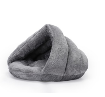 Nido Triangular de Terciopelo Ártico para Perros - Cama Cerrada y Cálida - Image 12