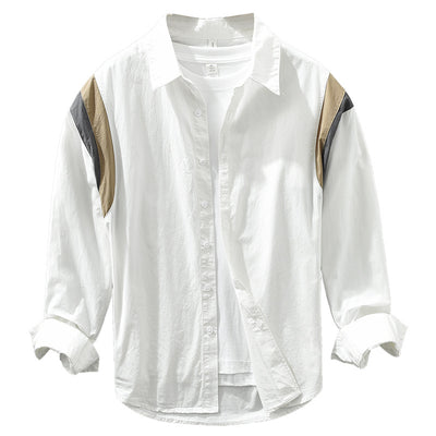 Camisa Manga Larga Estilo Japonés con Contraste de Colores - Image 16