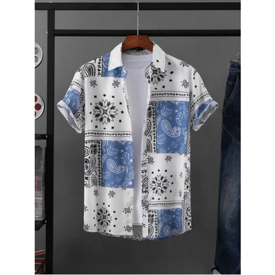 Camisa Hawaiana Casual con Estampado Creativo para Hombre - Image 13