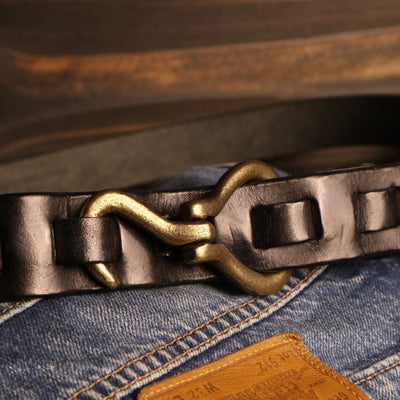 Cinturón Tejido Artesanal con Hebilla de Cobre Macizo y Lona Hemp - Image 25