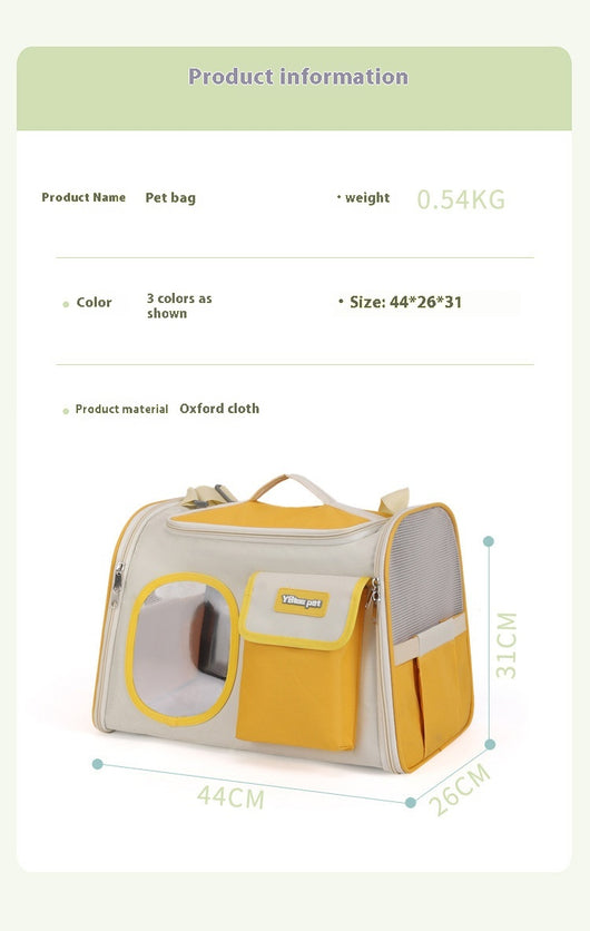 Bolsa de Gato Gran Capacidad - Mochila Cruzada Portátil y Ligera - Image 11