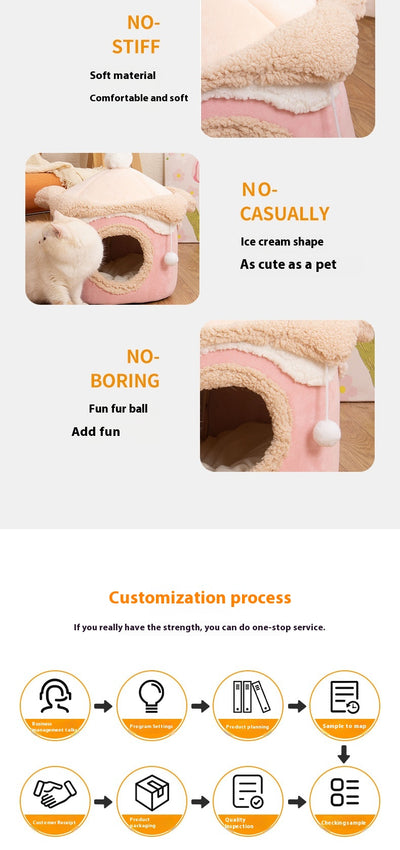 Cama Refrescante para Mascotas Ice Cream House - Image 14