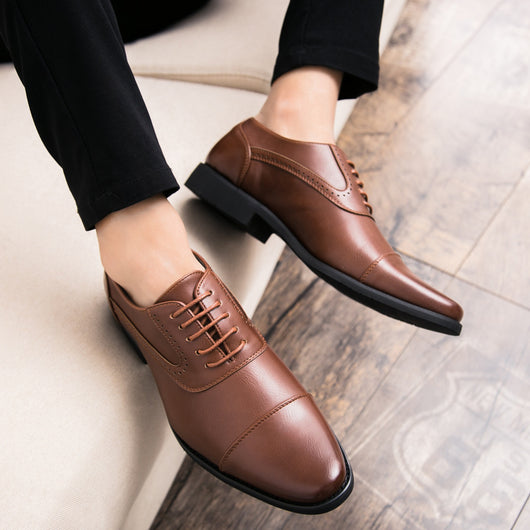 Zapatos Oxford de Cuero Estilo Retro Coreano para Negocios - Image 7