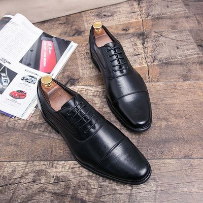 Zapatos Oxford de Cuero Estilo Retro Coreano para Negocios - Image 10