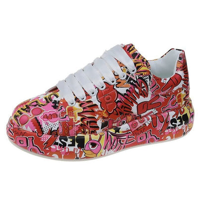 Tenis Deportivos para Mujer con Diseño Graffiti - Estilo Casual Moderno - Image 8