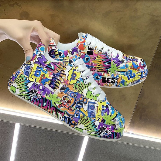 Tenis Deportivos para Mujer con Diseño Graffiti - Estilo Casual Moderno - Image 10
