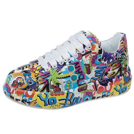 Tenis Deportivos para Mujer con Diseño Graffiti - Estilo Casual Moderno - Image 11
