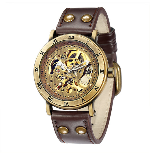 Reloj Automático Mecánico Hueco en Bronce con Resistencia al Agua - Image 11