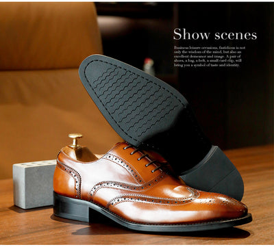 Zapatos Formales de Cuero para Hombre Punta Afilada Estilo Coreano Británico - Image 11