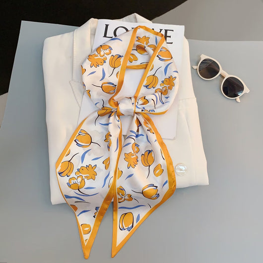 Pañuelo Decorativo Largo Estilo Coreano Lujo Ligero para Cabello Verano - Image 21