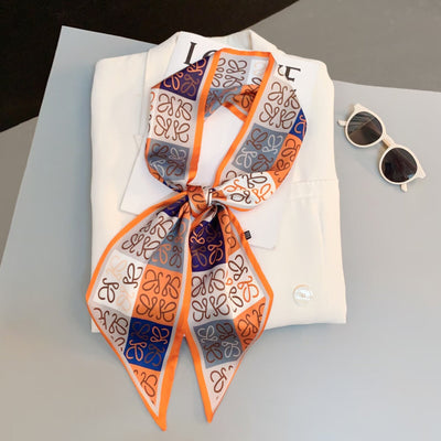 Pañuelo Decorativo Largo Estilo Coreano Lujo Ligero para Cabello Verano - Image 30