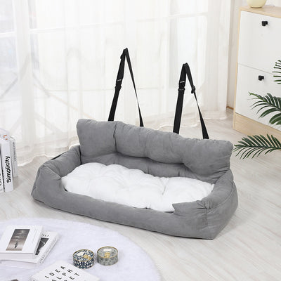 Asiento de Auto para Perros con Cojín Confortable y Transportín Seguro - Image 23
