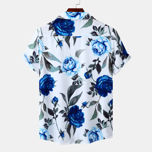 Camisa Casual de Playa para Hombre - Manga Corta Estilo Vacaciones - Image 21