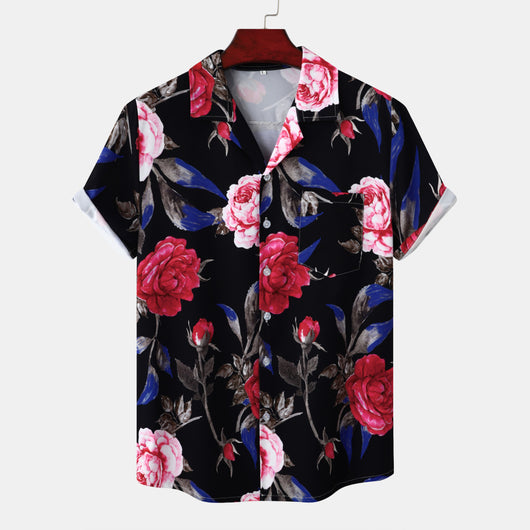 Camisa Casual de Playa para Hombre - Manga Corta Estilo Vacaciones - Image 22