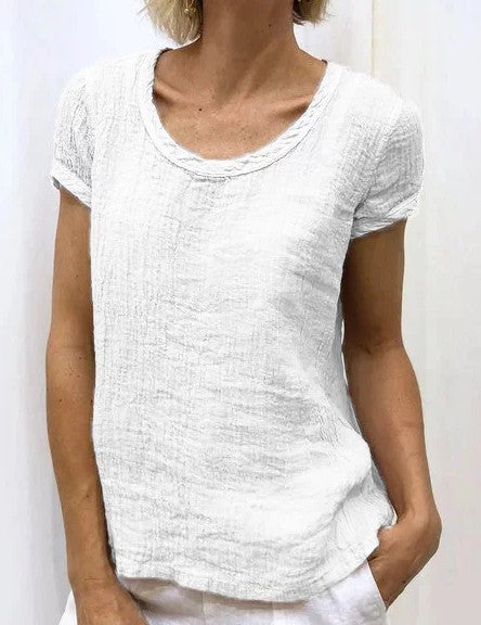 Playera de Algodón Doble Capa Crepe para Mujer - Diseño Moderno y Versátil - Image 13